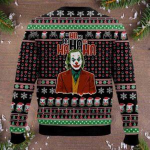 Joker Put On A Happy Face For Christmas Ugly Sweater