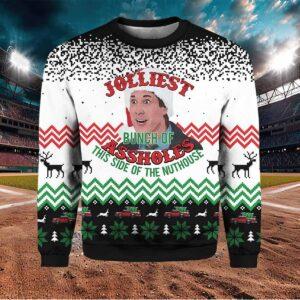 Jolliest Bunch Of Asholes This Side Of The Nuthouse Christmas Sweater