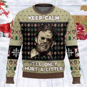 Keep Calm The Texas Chain Saw Massacre Horror Ugly Sweater