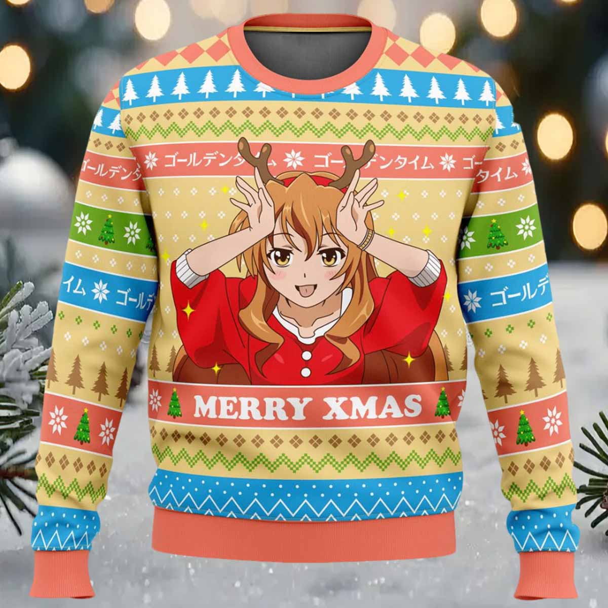 Kouko Golden Time Ugly Christmas Sweater Kouko Golden Time Ugly Christmas Sweater