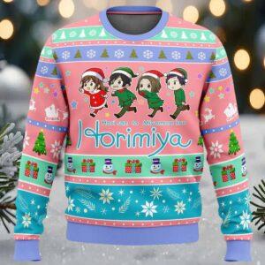Kyouko And Friends Horimiya Ugly Christmas Sweater