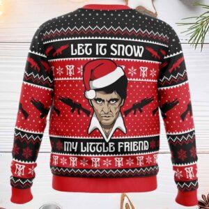 Let It Snow Scarface Ugly Christmas Sweater 1 Let It Snow Scarface Ugly Christmas Sweater