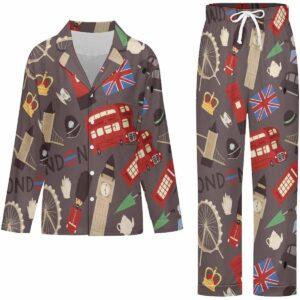 London Travel Watercolor Pajama Set