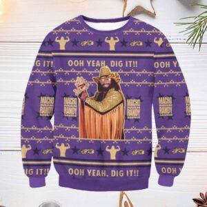 Macho Man Oh Yeah Dig It Christmas Sweater
