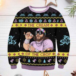 Macho Man Randy Savage The Cream Of The Crop Ugly Christmas Sweater Macho Man Randy Savage The Cream Of The Crop Ugly Christmas Sweater