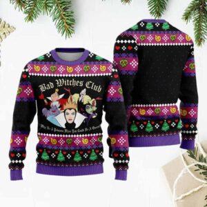 Maleficent Bad Witches Club Ugly Christmas Sweater