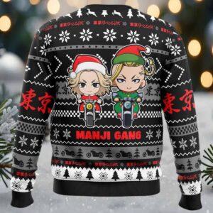 Manji Gang Tokyo Revengers Ugly Christmas Sweater 1 Manji Gang Tokyo Revengers Ugly Christmas Sweater