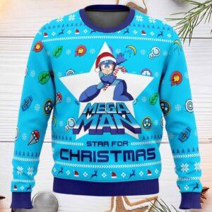 Mega Man Star For Christmas Ugly Sweater