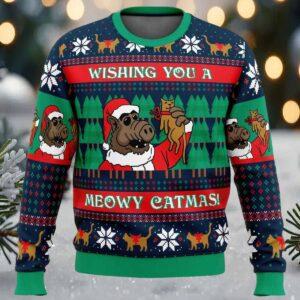 Meowy Catmas Alf Ugly Christmas Sweater Meowy Catmas Alf Ugly Christmas Sweater