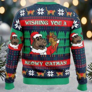 Meowy Catmas Alf Ugly Christmas Sweater 1 Meowy Catmas Alf Ugly Christmas Sweater