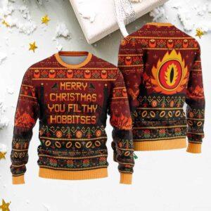 Merry Christmas You Fil Thy Hobbitses Christmas Ugly Sweater Merry Christmas You Fil Thy Hobbitses Christmas Ugly Sweater