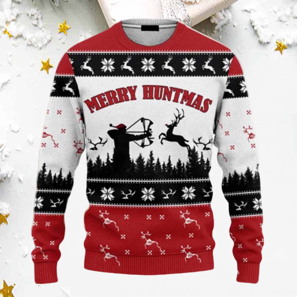Merry Huntmas Ugly Christmas Sweater Merry Huntmas Ugly Christmas Sweater