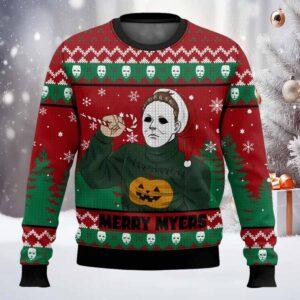 Merry Myers Michael Myers Halloween Ugly Sweater