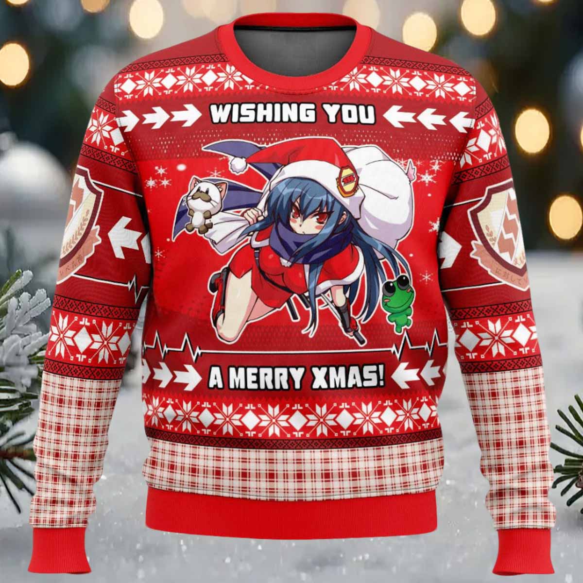 Merry Xmas Shiina Angel Beats Ugly Christmas Sweater Merry Xmas Shiina Angel Beats Ugly Christmas Sweater
