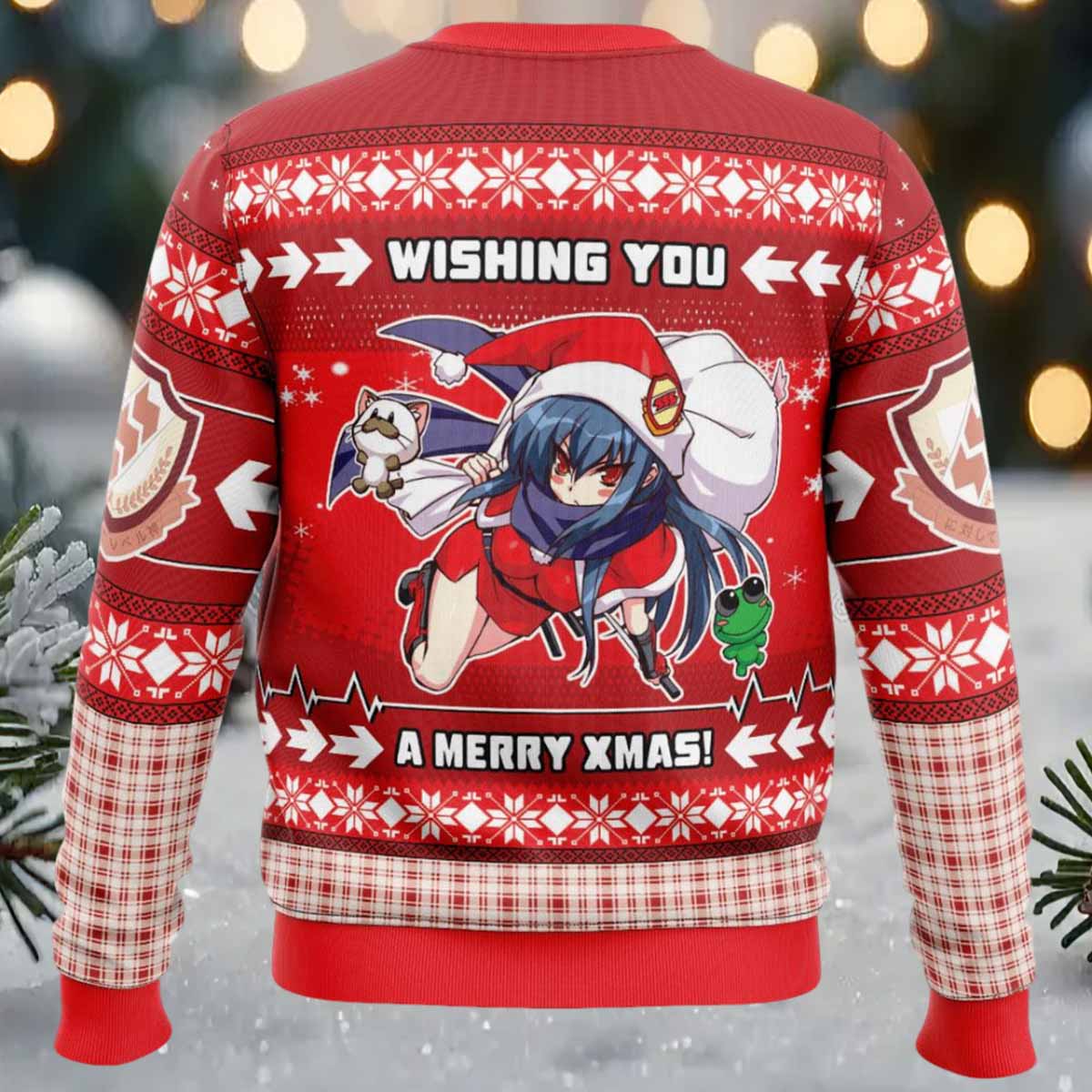 Merry Xmas Shiina Angel Beats Ugly Christmas Sweater Merry Xmas Shiina Angel Beats Ugly Christmas Sweater
