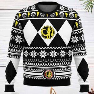 Mighty Morphin Black Ranger Power Rangers Ugly Christmas Sweater