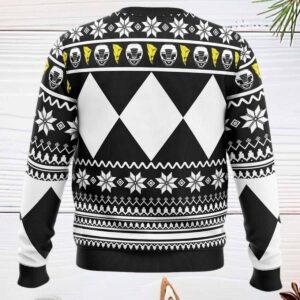 Mighty Morphin Black Ranger Power Rangers Ugly Christmas Sweater