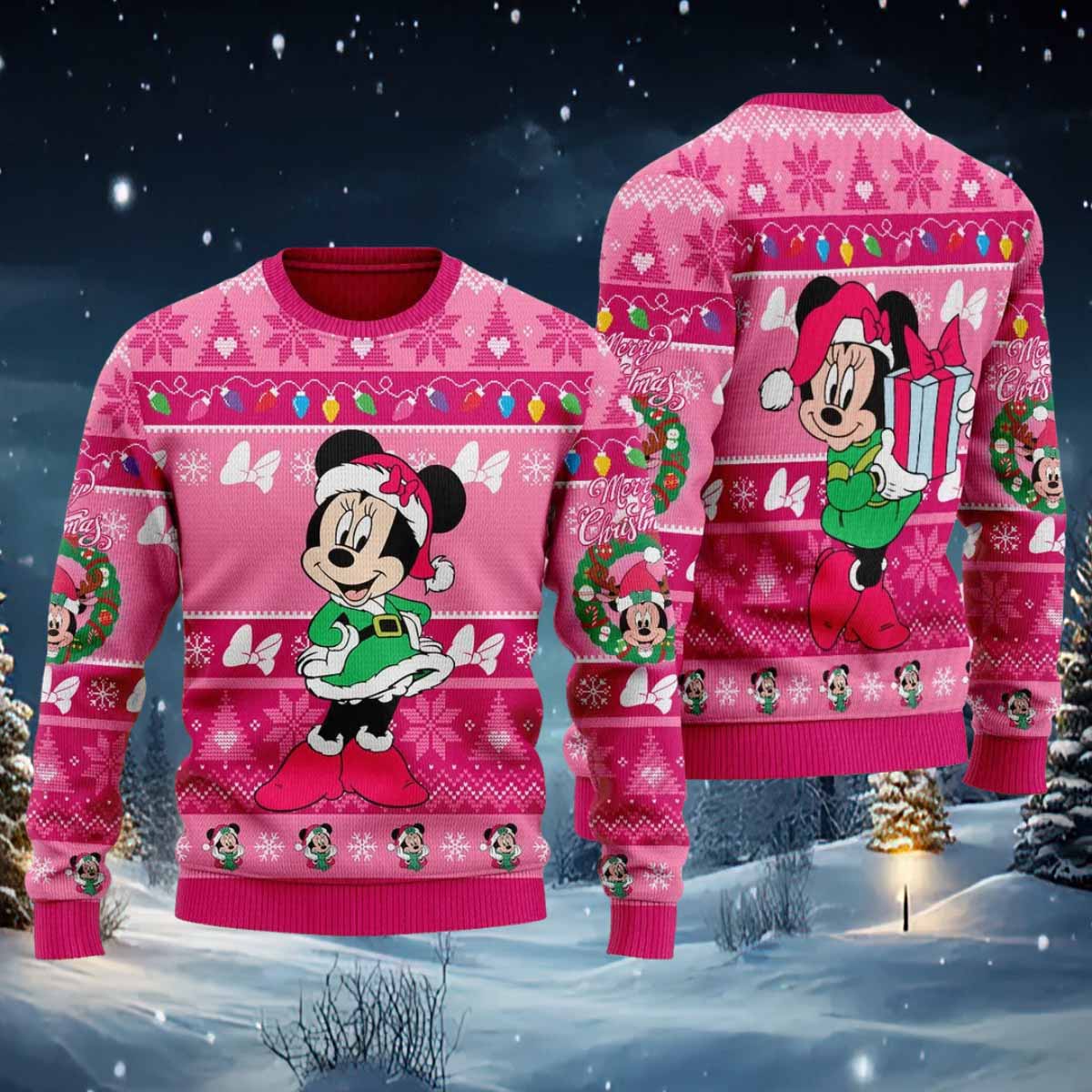 Minne Mouse Ugly Christmas Sweater Minn*e Mouse Ugly Christmas Sweater