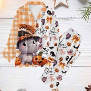 Moo Deng Boo Deng Halloween Pajama Set Moo Deng Boo Deng Halloween Pajama Set