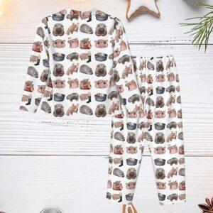 Moo Deng Bouncy Pig Pajamas Set Moo Deng Bouncy Pig Pajamas Set