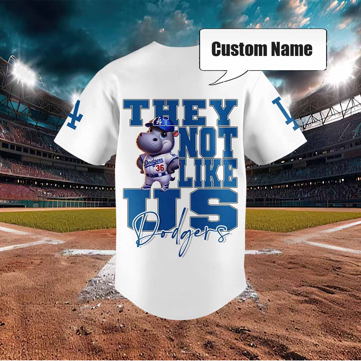 Moo Deng Dodgers They Not Like Us Baseball Jersey Moo Deng Dodgers They Not Like Us Baseball Jersey