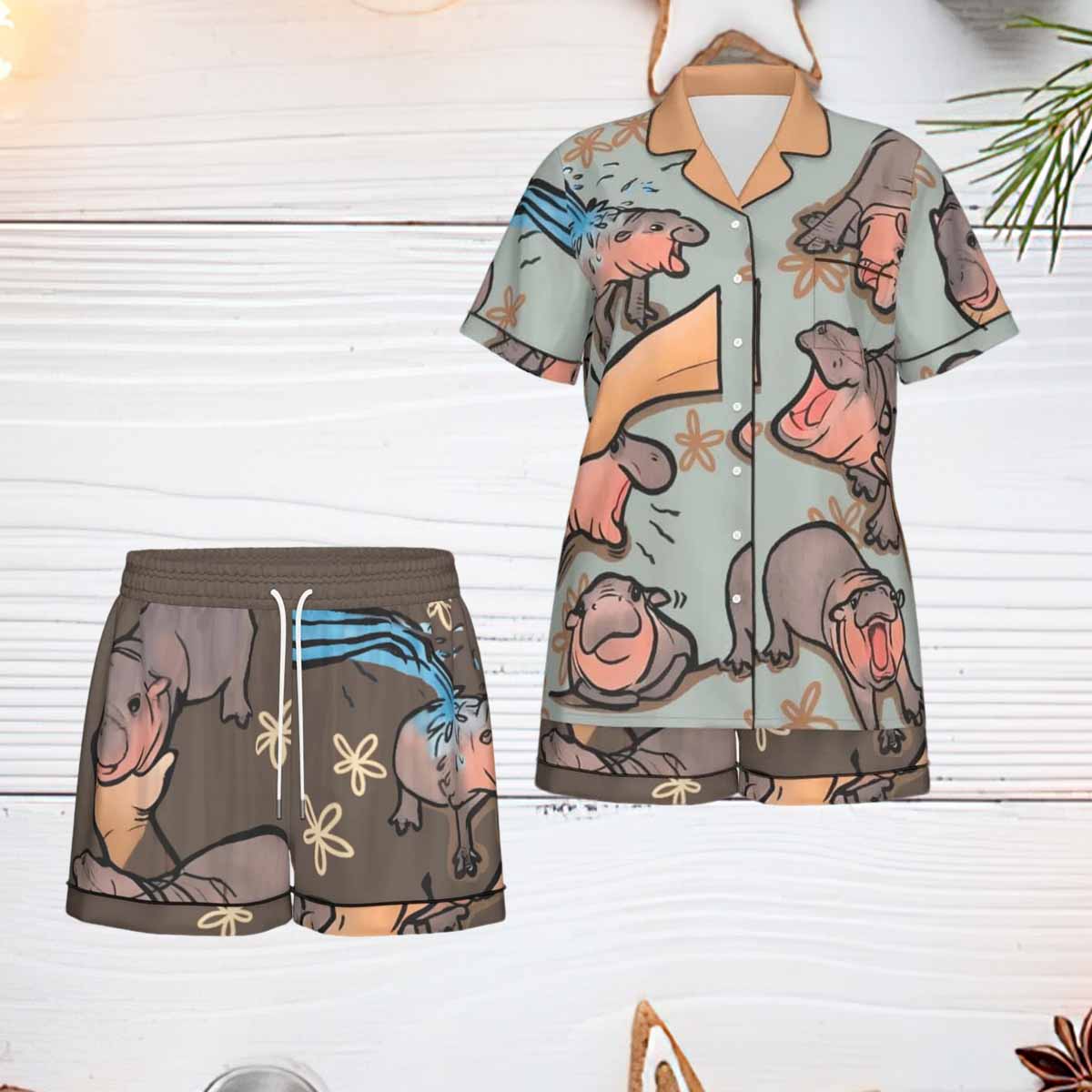 Moo Deng Pajama Set Moo Deng Pajama Set