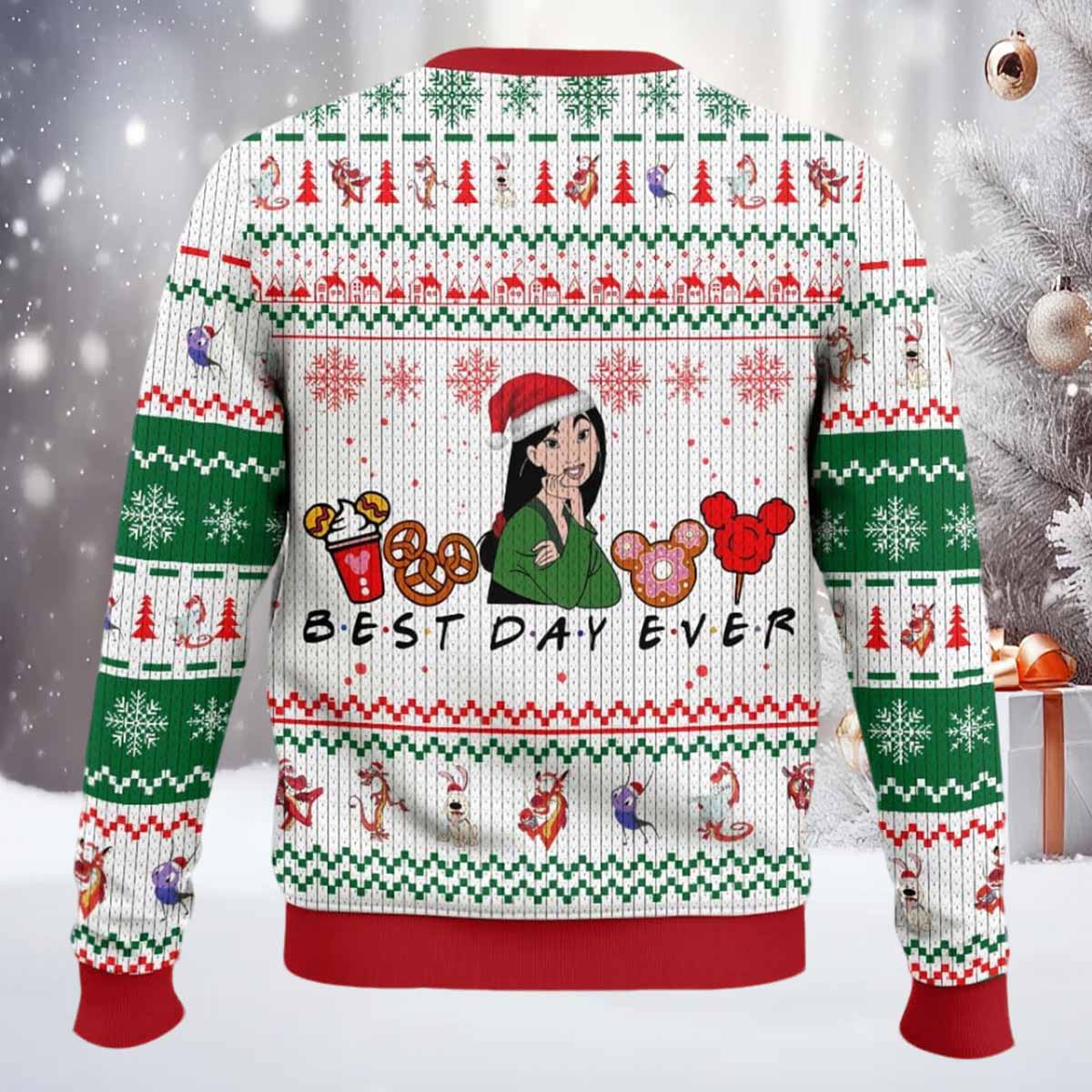 Mulan Princess Christmas Ugly Sweater Mulan Princess Christmas Ugly Sweater