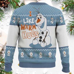 Olaf I Like Warm Hugs Ugly Christmas Sweater 1 Olaf I Like Warm Hugs Ugly Christmas Sweater