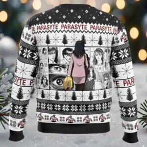 On The Nice List Parasyte Ugly Christmas Sweater 1 On The Nice List Parasyte Ugly Christmas Sweater
