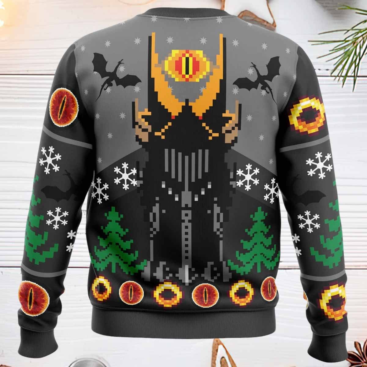One Christmas to Rule Them All The Lord of the Rings Ugly Christmas Sweater One Christmas to Rule Them All The Lord of the Rings Ugly Christmas Sweater