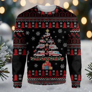 Paramedic Ambulance Ugly Christmas Sweater Paramedic Ambulance Ugly Christmas Sweater