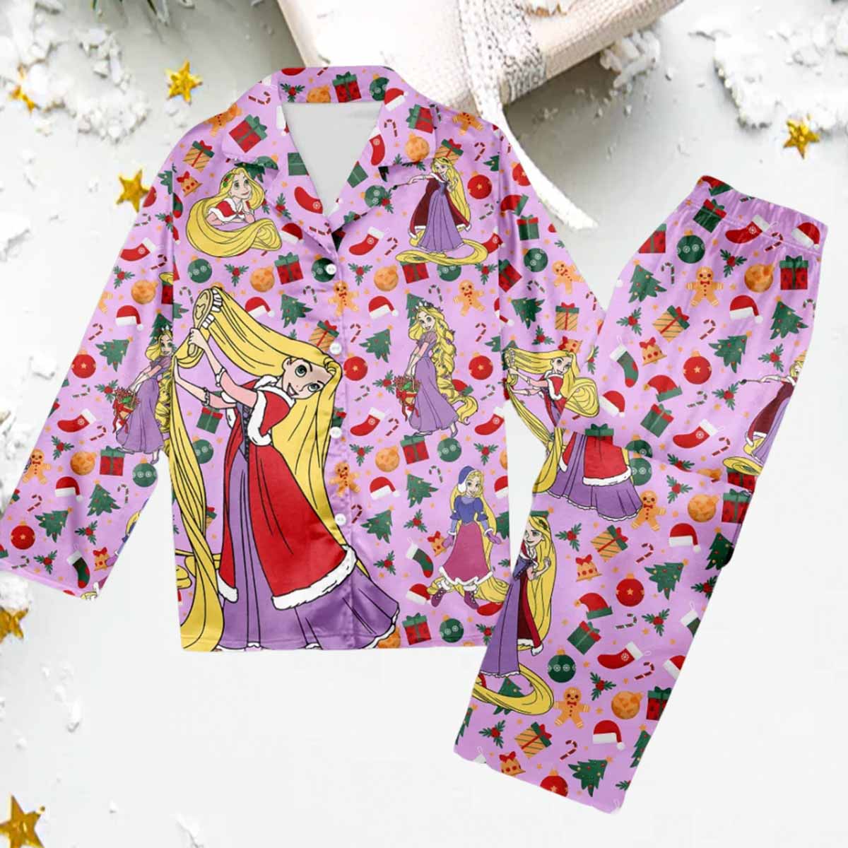 Rapunzel Christmas Pajama Set Rapunzel Christmas Pajama Set