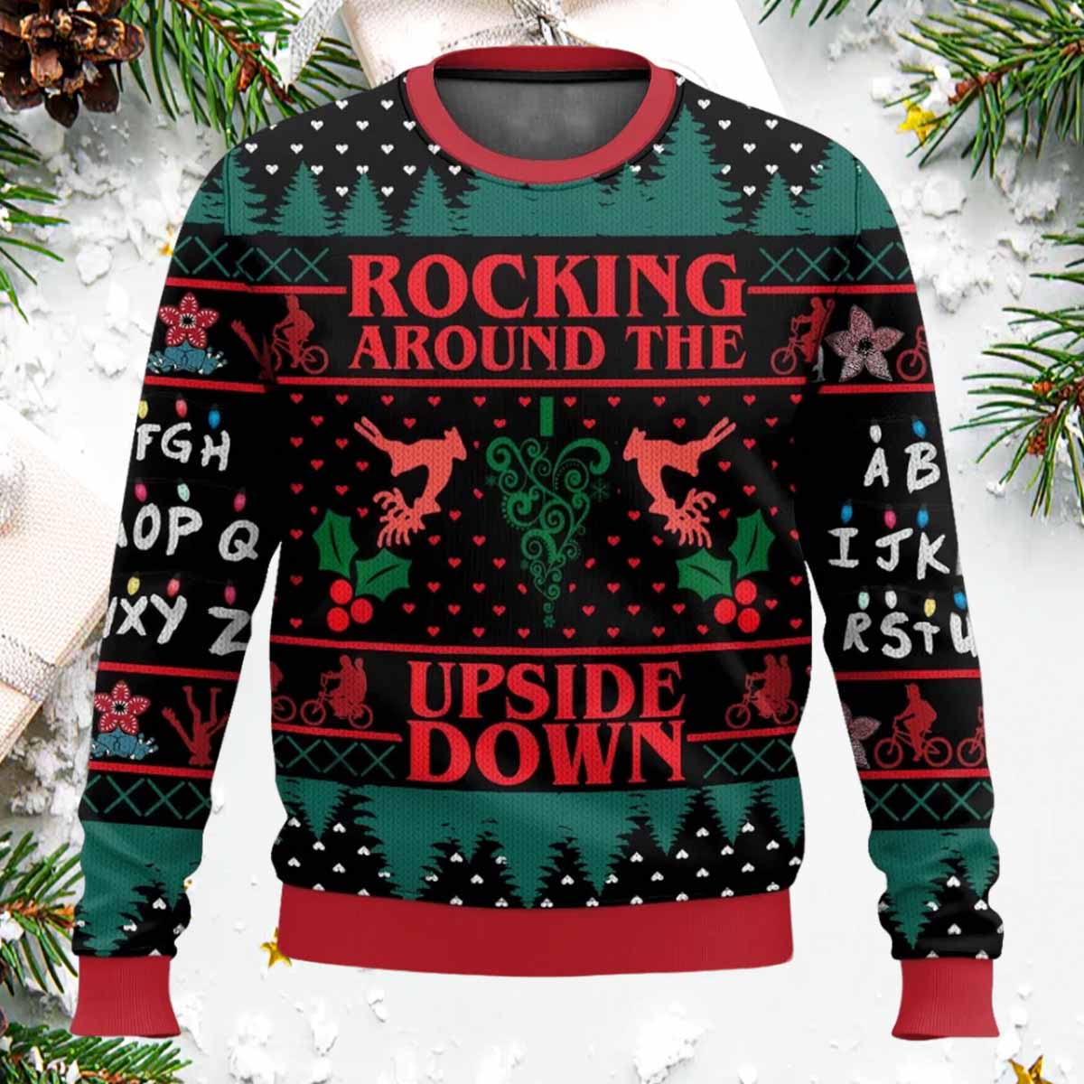 Rocking Around The Upside Down Ugly Sweater Rocking Around The Upside Down Ugly Sweater
