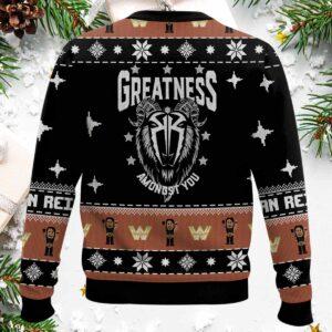 Roman Reigns Ugly Christmas Sweater 1 Roman Reigns Ugly Christmas Sweater