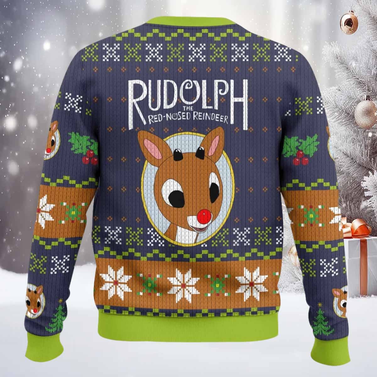 Rudolph The Red Nosed Reindeer Ugly Sweater Rudolph The Red Nosed Reindeer Ugly Sweater