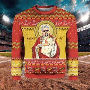 Saint Guy Fieri Lord Off Flavortown Christmas Sweater