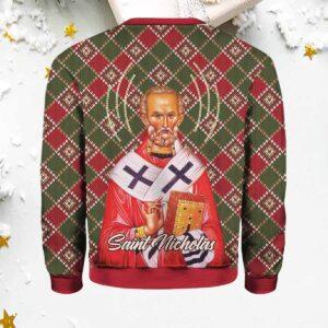 Saint Nicholas Ugly Christmas Sweater 1 Saint Nicholas Ugly Christmas Sweater