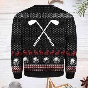 Santa Claus Golf Sucks Ugly Christmas Sweater