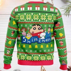 Santa Shinnosuke Crayon Shin-chan Ugly Christmas Sweater 1 Santa Shinnosuke Crayon Shin chan Ugly Christmas Sweater