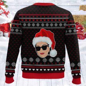 Santa Works Hard But Kris Jenner Works Harder Christmas Sweater