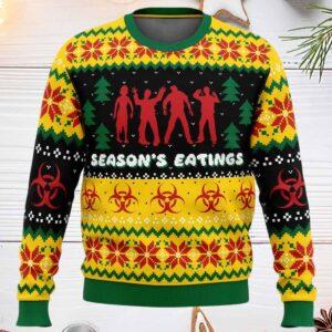 Seasons Eatings Zombie Ugly Christmas Sweater Seasons Eatings Zombie Ugly Christmas Sweater