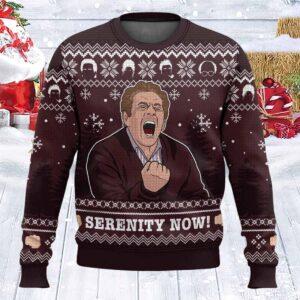 Serenity Now Seinfeld Ugly Christmas Sweater Serenity Now Seinfeld Ugly Christmas Sweater
