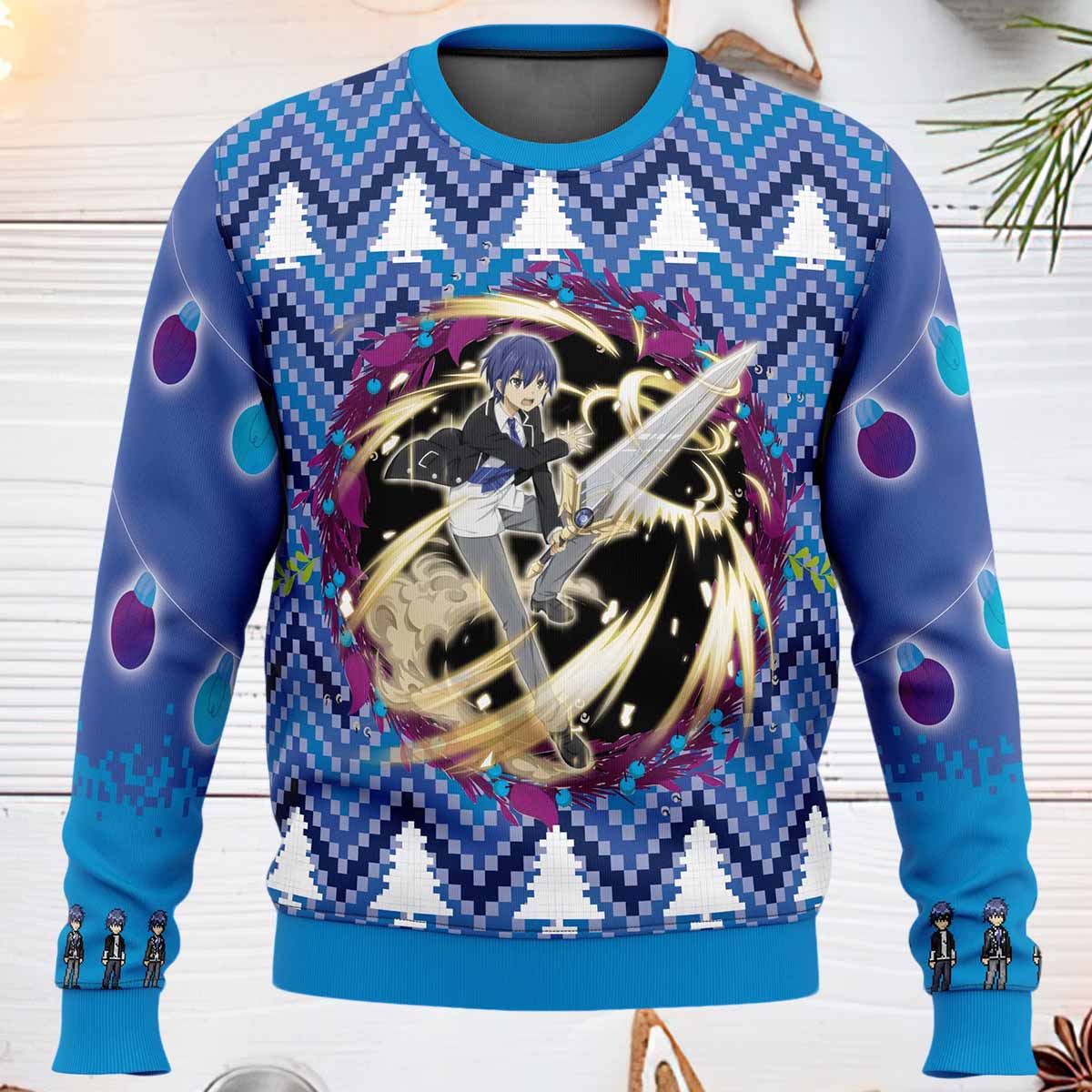 Shido Itsuka Date A Live Ugly Christmas Sweater Shido Itsuka Date A Live Ugly Christmas Sweater