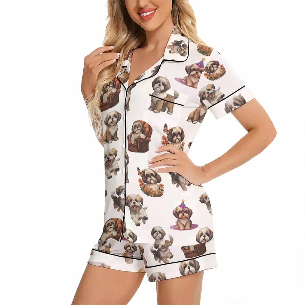 Shih Tzu Charm Pajama Set Shih Tzu Charm Pajama Set