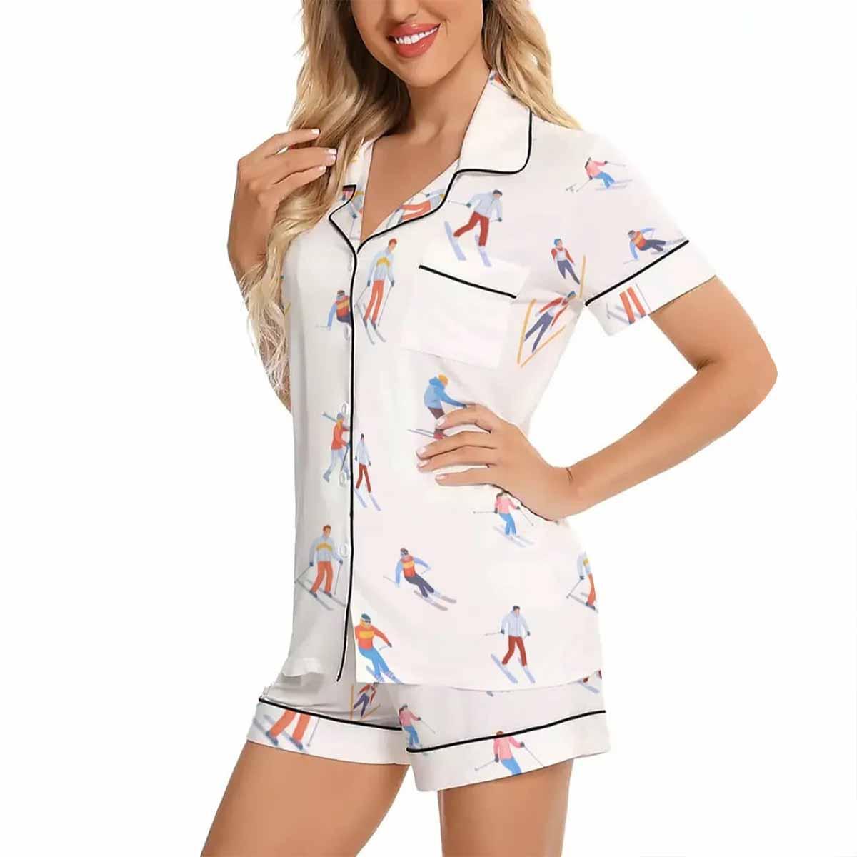 Skiing Holiday Pajama Set Skiing Holiday Pajama Set