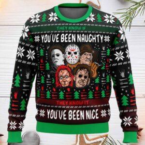 Slasher Horror Movie Ugly Christmas Sweater Slasher Horror Movie Ugly Christmas Sweater