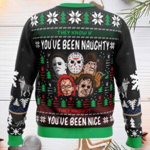 Slasher Horror Movie Ugly Christmas Sweater 1 Slasher Horror Movie Ugly Christmas Sweater