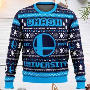 Smash University Super Smash Bros Ugly Christmas Sweater Smash University Super Smash Bros Ugly Christmas Sweater