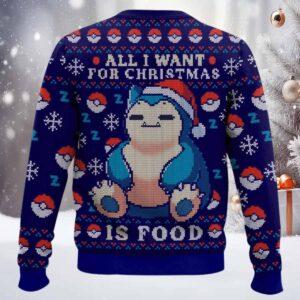 Snorlax All I Want For Christmas Is Food Ugly Sweater 1 Snorlax All I Want For Christmas Is Food Ugly Sweater