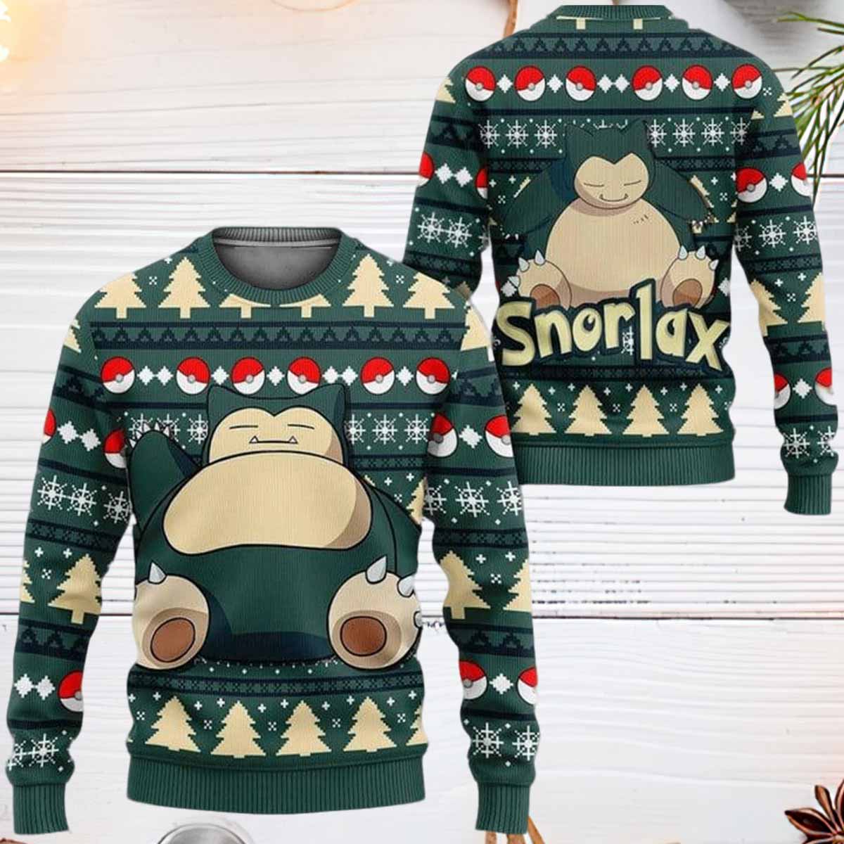 Snorlax Ugly Christmas Sweater Snorlax Ugly Christmas Sweater